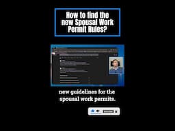 How to find the new Spousal Work Permit Rules?