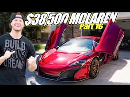 The $38,500 MCLAREN is FINALLY PAINTED (and I CAN'T BELIEVE MY EYES)