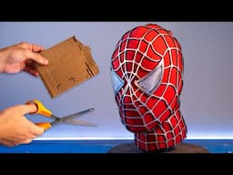 Making a Cardboard SPIDER-MAN mask