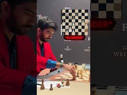 Gukesh BLUNDERS Under TIME PRESSURE 💔💔 #gukesh #chess