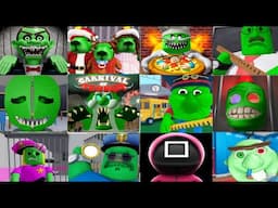 Sprunki Speed Run in #roblox Scary Obby Games from Christmas Capybara Family, Barry, Carnival, Papa