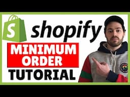 How To Set A Minimum Order Amount In Shopify | Apply To All Or Specific Customers