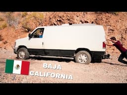 Getting the van STUCK in Baja | Canyoneering through chest high water and CLIFF JUMPING 40 feet