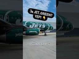 🛩️ #jetblue GREEN Airbus! #nyjets 🟢🏈 #aviation #pilotlife #avgeek #flying #planespotting