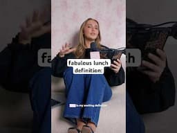 fabulous lunch definition #shorts #fablunch #fabulouslunch