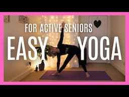 Hatha Yoga Flow for Seniors & Beginners | Gentle Full Body Stretch