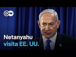 Netanyahu está en Washington para reunirse con Trump y discutir un cese el fuego permanente en Gaza