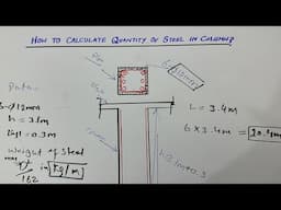 How to calculate weight of Steel for Column by civil engineers