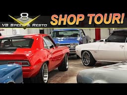 ##  V8 Speed and Resto Shop Full Shop Tour Walk Through Video Celebrating Our 20th Anniversary