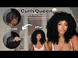 The Perfect 3C 4A Bundles for Natural Hair + Flip over method for natural blend | CurlsQueen