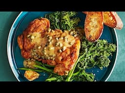 Quick Chicken-Thigh Piccata With Broccoli Rabe | Pantry Staples | Everyday Food with Sarah Carey