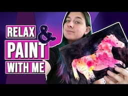 Paint With Me - Abstract Watercolor Painting with Silhouette | Real time painting tutorial