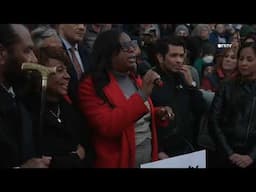 "We Are at WAR!" Rep. LaMonica McIver speaks at "Stop Musk Coup" Protest in Washington DC