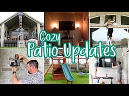 COZY PATIO UPDATES 2025 / PATIO REFRESH IDEAS / OUTDOOR DEEP CLEAN AND UPDATE