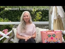 A knitting episode (18): a tee, a bag & 3 new WIP's