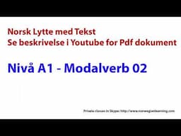 Lytteøvelse A1 - Modalverb 02