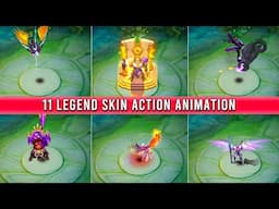 ALL 11 LEGEND SKIN ACTION ANIMATION | MOBILE LEGENDS LEGEND SKIN