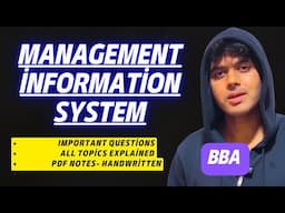 Management Information System For BBA 3rd Semester | Important Questions