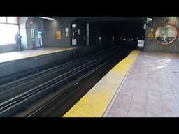 STM Azur train driving on the opposite direction