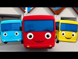 10 Little Buses Sing Along! 🚍✨ Nursery Rhymes for Babies - ABCs and 123s