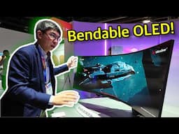 LG GX9 World's 1st Bendable 5K2K OLED Monitor First Look