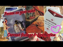 Person on your mind : Current Feeling/emotions of your person💞Next action 🫣Hindi tarot card reading