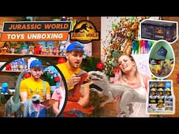 Jurassic world Dinosaur Toys Videos Colossal Indominous Rex Vs Tyrannosaurus Rex & Carnotaurus toro