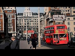 Wonderful London 1940s in color [60fps, Remastered] w/sound design added