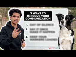 How to INSTANTLY improve your communication with your DOG