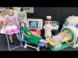 ASMR Doctor First Aid Pregnant Woman & Doctor Cart Toy Set Unboxed: Medical Toy Fun!