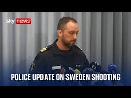 News conference after worst mass shooting in Sweden's history