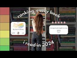 ranking every single book i read in 2024 !!