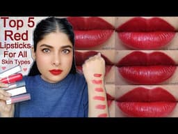 Top 5 Red Lipsticks For Indian Skin Tone | Must Have Lipsticks From Amazon | Antima Dubey [Samaa]