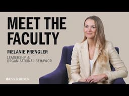 Get to Know UVA Darden Professor Melanie Prengler