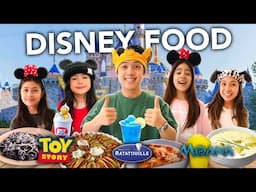 Eating Only DISNEY Food For A Day!! (Must Try!) | Ranz and Niana