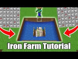 Minecraft Most Effective Iron Farm tutorial 1.21 #tutorial #ironfarm