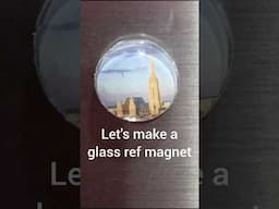 Let's make a glass ref magnet | photo magnet DIY using cabochon #shortsvideo