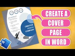 Create this cover page | flyer in Microsoft Word