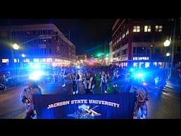 Jackson State University Marching in the 2025 HBCU National Champions Parade