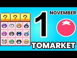 Tomarket Daily Combo 1st/2nd November | Tomarket Airdrop Combo Today