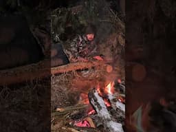 Making a long-lasting fire with little maintenance called the Siberian Log Fire