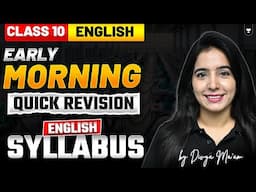 Early Morning - Quick Revision of Complete English Syllabus | Divya mam