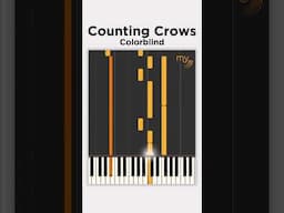 Colorblind (Counting Crows) - Piano tutorial