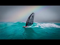 Slalom Windsurfing in Big Messy Waves!