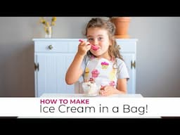 How to Make Ice Cream in a Bag - 3 Ingredient Ice Cream! Chef Paisley Makes Ice Cream