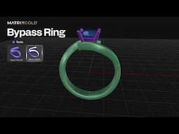 How to Create a Bypass Ring  in MatrixGold 3 — Jewelry Design