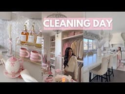 Cleaning Day Motivation: 🎀Clean With Me, Galentines, and Enjoy Cozy Vibes | A Day in the Life🎀