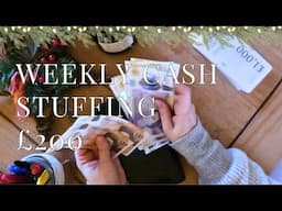 Weekly Cash Stuffing UK | £200 | Budgeting For Christmas | Vlogmas #2