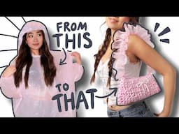 I transformed plastic TRASH into the coolest crochet purse 👛✨