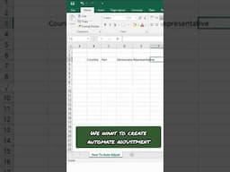 Automate Column Length In Excel | Create Dynamic Column Length  #excel #exceltips #exceltricks